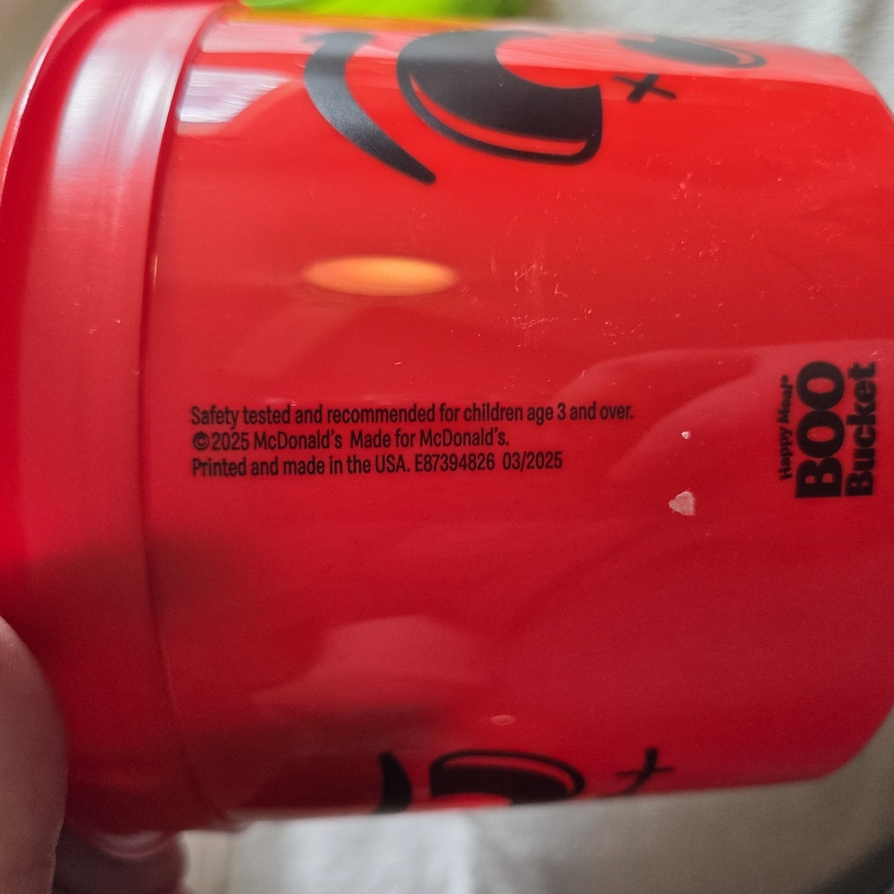 McDonald's Red Boo Bucket Cup